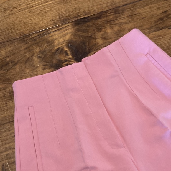 Zara High Waist Slim Fit Trousers Pink - - Picture 9 of 11